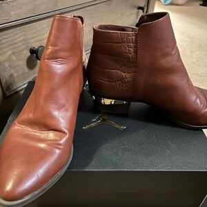 Brown Leather Ankle Boots